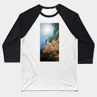 PARROT FISH IN THE CORAL Baseball T-Shirt